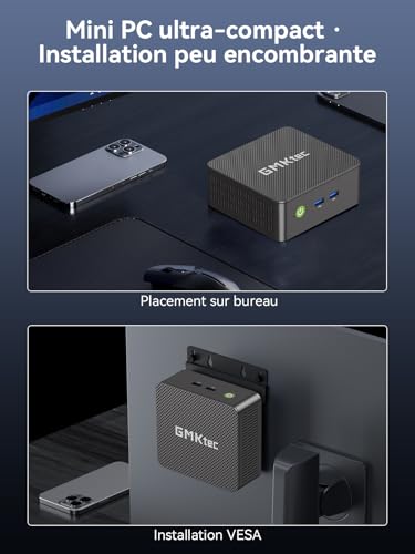 GMKtec G3 Pro Mini PC with Intel Core i3-10110U (Better Than 4300U/N150/N95), 16GB DDR4 RAM (Dual Channel), 256GB PCIe SSD, Micro Computer 2*HDMI 4K/USB 3.2/WiFi 6/BT 5.2/2.5GbE LAN