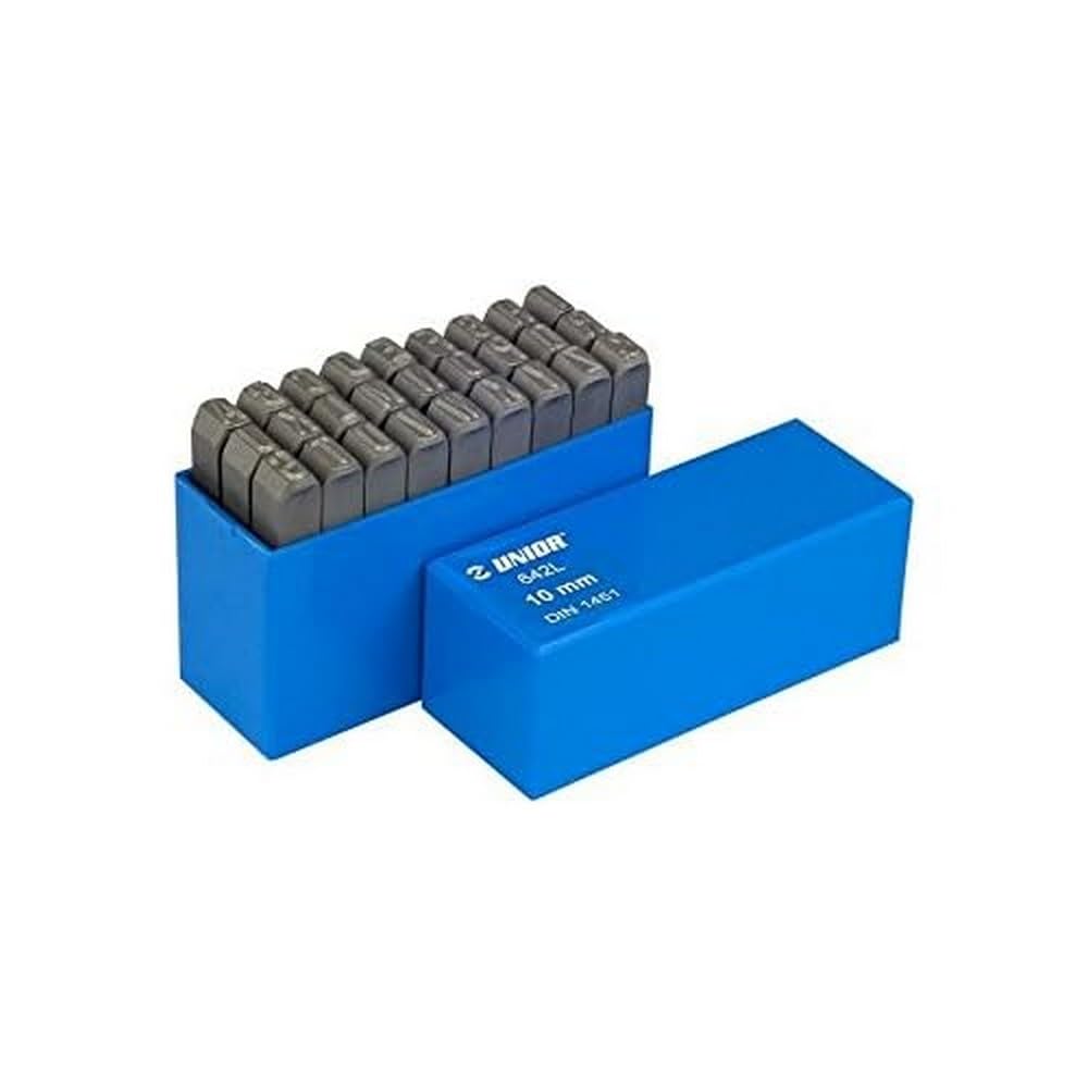 Unior 642LPB Letter Steel Stamp Set – 8 mm