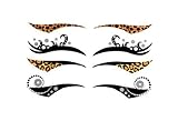niceeshop(TM) 4 Pairs Fashion Mix Styles Adhesive Temporary Tattoos Transferable Eyeshadow Eyeliner/Eyes Stickers