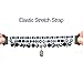 V-MORO Bracelet Compatible with 44mm Series 4 Apple Watch Bands 42mm Women Fashion Handmade Elastic Stretch Beads with Black Stainless Steel Adapters Strap for iWatch Series 4/3/2/1 42mm/44mm Navy