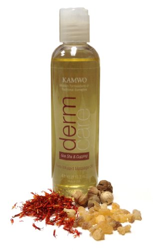 Dermcare Gua Sha and Cupping Oil with Tibetan Saffron & Frankincense - 4 fl.oz