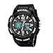 SMAEL Women's Sport Wrist Watch Quartz Dual Movement with Analog-Digital Display Watches for Women (Black)