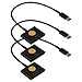 3 pack of 8 pin to 30 pin High Quality Charger & Sync Cable Adapters for iPhone 6, 6plus, 5, 5c, 5s , iPad 4, iPad Mini, iPad Air, iPod Nano (7th Gen) iPod touch (5th Gen) (Black)
