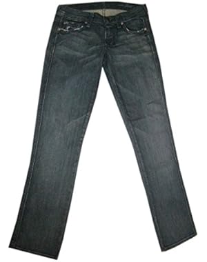 7 For All Mankind Women''s Edie Flood Skinny Distressed Denim Jeans