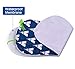 PPOGOO Waterproof Burp Cloths Burpy Bib Set 4 Pack Made from Organic Cotton
