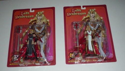 Lady Pendragon PRIESTESS, Variant or Regular Edition, 6 1/2" Poseable Action Figure with Sword, Spear and Shield