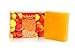 Peach Bar Soap (DOUBLE SIZE) with Almond Oil - Handmade Herbal Soap (Aromatherapy) with 100% Pure Essential Oil - ALL Natural - Skin Nourishing Therapy - Each 5.3 Oz - Pack of 3 (1 Lb) - Vaadi Herbals