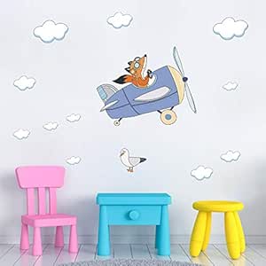 VCZX Pegatinas de Pared de Zorro de Dibujos Animados, Ofertas de Nubes