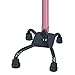 Hugo Mobility 731-844 Adjustable Quad Walking Cane, Rose