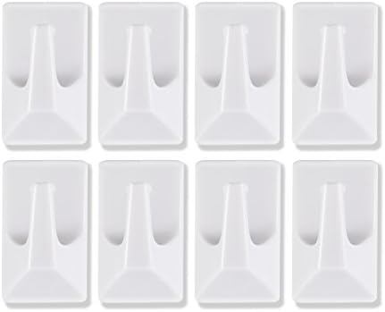 Owlenz No Trace Glue Hooks for Wall Key Coat Utility, Easy Installation, Firm, Hard Drop, no Damage to The Wall, 8 pics