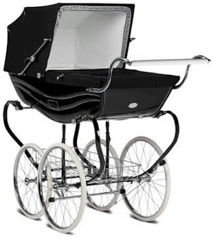 Silver Cross Balmoral Pram - Black by Silver Cross