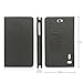 Tabsuit PU Leather Case Cover Stand for Dragon Touch 7'' E70/ E71 Android Tablet Phone and more 7 inch phablets (Black)