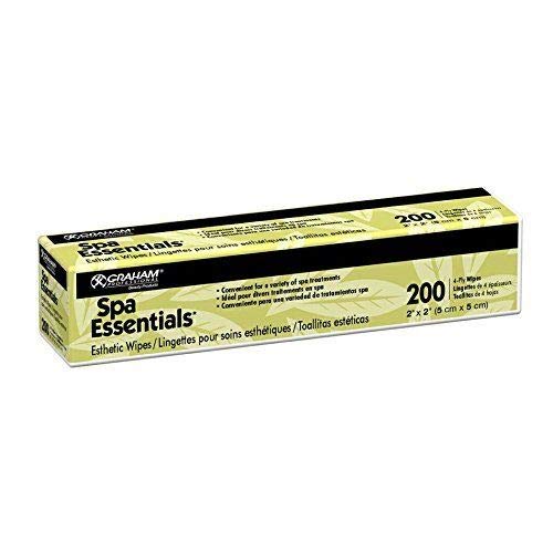 Graham Spa Essentials Esthetic Wipes, 2 Inch X 2 Inch