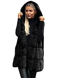 Borisdar Women Casual Faux Fur Vest Coat Soft Cozy Sleeveless Cardigan Down