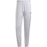Adidas Mens Warm-up Tricot Tapered 3-Stripes Track Pant White/Black XX-Large