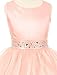 Little Girls Ruffle Dazzling Stone Waist Flowers Girls Dresses