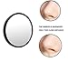 AlierKin Cosmetic Mirrors - 10X and 15X Magnifying Makeup Mirror with 2 Suction Cups Wall Mount Perfect for Travel Home Use (2-Pack)