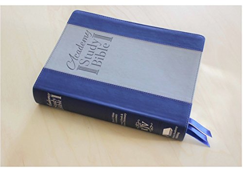 The Academy Study Bible KJV Ellen G. White Bible Commentary & Concordance & Strong's Hebrew and Greek Dictionary (Sapphire/Silver Edition) (Large Size)