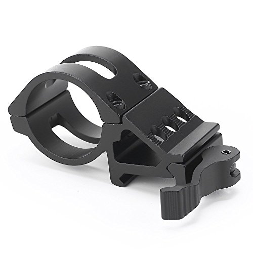 weapon light mount offset flashlight mount picatinny gun tactical LED Torch black for Sports Outdoors Fitness Hunting Fishing Shooting Airsoft Guns Accessories Sights Optics Scope Mount