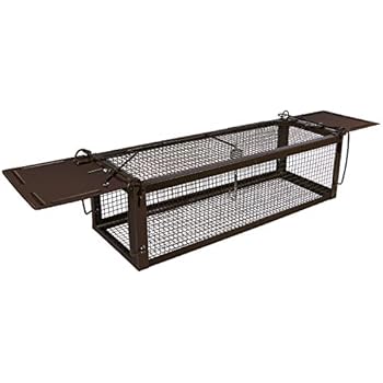 RatzFatz Mouse Trap Humane Live Animal Cage, Catch and Release Mice, Rats, Chipmunks, Squirrels, Hamsters and Other Rodents, Hook Design, Double Doors