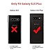 Samsung Galaxy S10 Plus Case, Salawat Slim PU Leather Vintage Shockproof Phone Case Cover Lightweight Premium Soft TPU Bumper Hard PC Hybrid Protective Case for Samsung Galaxy S10 Plus (Blue)