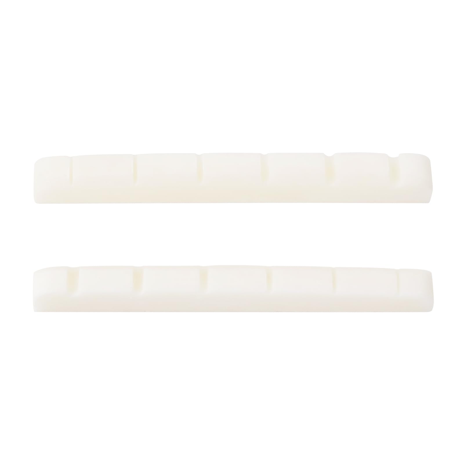 Banworks 6-String Electric Guitar Nuts with Flat Bottom Cattle Bone Nuts Pre-Slotted Nuts Replacement Part for Strat ST Tele Guitars Pack of 2 JT/XZ-01 42x3.5x4.5/3.5mm (1-21/32"x9/64"x11/64")