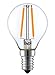 SleekLighting 2 Watt G16.5 E12 LED Filament Globe Light Bulb, Dimmble (25W Incandescent Replacement) Warm White 2700K - 4 pack