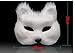 Halloween Fox Mask Cosplay Costume Half Face Animal headgear Caps Furry Party Performance Accessory