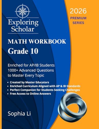 Grade 9 Math Workbook Exploring Scholar (2026) Premium Series