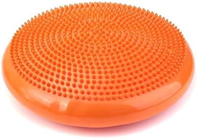 Krupalu PVC Balance Disc Massage Cushion Mat for Yoga, 1Pc(Orange)