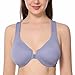 Delimira Women's Comfort Underwire Full Coverage Non-Foam Racerback Front Closure Bra