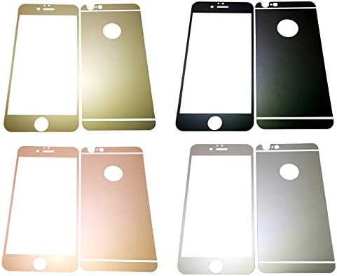 Apple iPhone 6/6S Plus - Back/Front Cover 0.26mm Anti-Fingerprint 9H Hardness Tempered Glass Cell Phone Screen Protector (Gold)