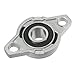 uxcell 4pcs KFL001 12mm Zinc Alloy Self Aligning Pillow Block Flange Bearing