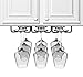 J Miles CO Useful Home | Under Cabinet Hanging Stemware Rack Hold Up to 9 Wine Glasses