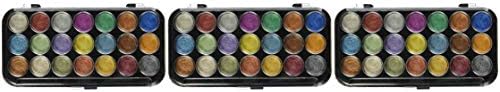 Yasutomo NPWC21 Pearlescent Watercolor Set, 21-Colors (Тhrее Pаck)