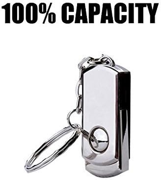 CHUNXIAO 1TB Metal USB Flash Drive USB 2.0 Silver Pen Drive Swival Memory Stick U Disk Pendrive