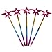 5-Pack 13.4 Inches Long Princess Wand Rainbow Party Favors Rainbow Star Wands Star Princess Wand