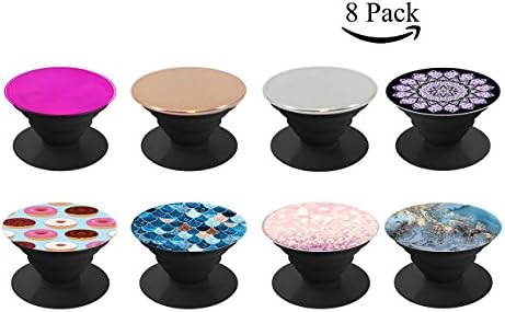 Premium Expanding Stand Pop Grip Mount Holder Sockets for iPhone X, Galaxy S8,all Cellphones and Tablets Pack of 8 (Pack of 8)
