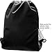 ButterFox Waterproof Fabric Drawstring Swim PE Gym Sports Pool Bag Cinch Sack Sackpack Backpack for Kids, Girls, Boys, Men and Women - Black