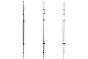 HengTianMei 210 Soldering Iron Tip Set-3pcs K, IS,I,Model.Suitable for SUGON A9 210, and T21 210 Soldering Station, Long Life, and Durability Solder Tips, Perfect for Precision Electronic Repair