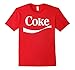 Mens Coca-Cola Vintage White Coke Logo Graphic T-Shirt 3XL Red