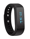 Fitness Tracker, Morefit M5 Plus Touch Screen Bluetooth Smart Bracelet Wristband (Black)