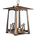 H Potter Craftsman Outdoor Decorative Candle Lantern Holder for Indoor Table Top Patio Deck