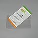 PackZen Clear Top Loading Adhesive Business Card Sleeve/Pocket (Long Side Open) - Pack of 100 - Made in The USA