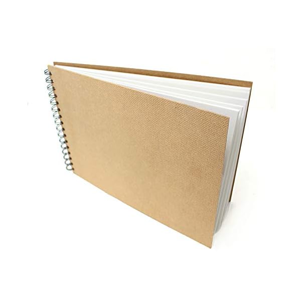 Artway-Enviro-Spiral-Bound-A4-Sketch-book-Landscape-70-Sides-35-Leaves-of-100-Recycled-170gsm-Cartridge-Paper-Hardback-Sketch-Pad-White Artway Enviro Spiral Bound Sketchbook - 70 Sides (35 Leaves) of 100% Recycled 170gsm Cartridge Paper,White, A4 Landscape