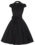 GRACE KARIN® Women's Cap Sleeve Swing Party Dresses Vintage Style