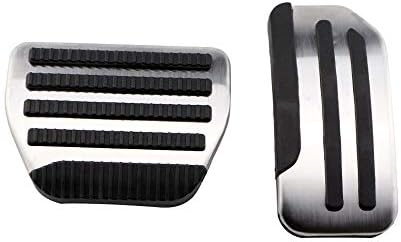 HCDSQSN Stainless Steel at Car Brake Pedal Fuel Gas Pedals Cover for Nissan Tiida Livina 2011-2015 Sylrh 2014 Sunny 2014 2015