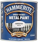 Hammerite Smooth White 2.5L Direct to Rust Metal Paint view 3