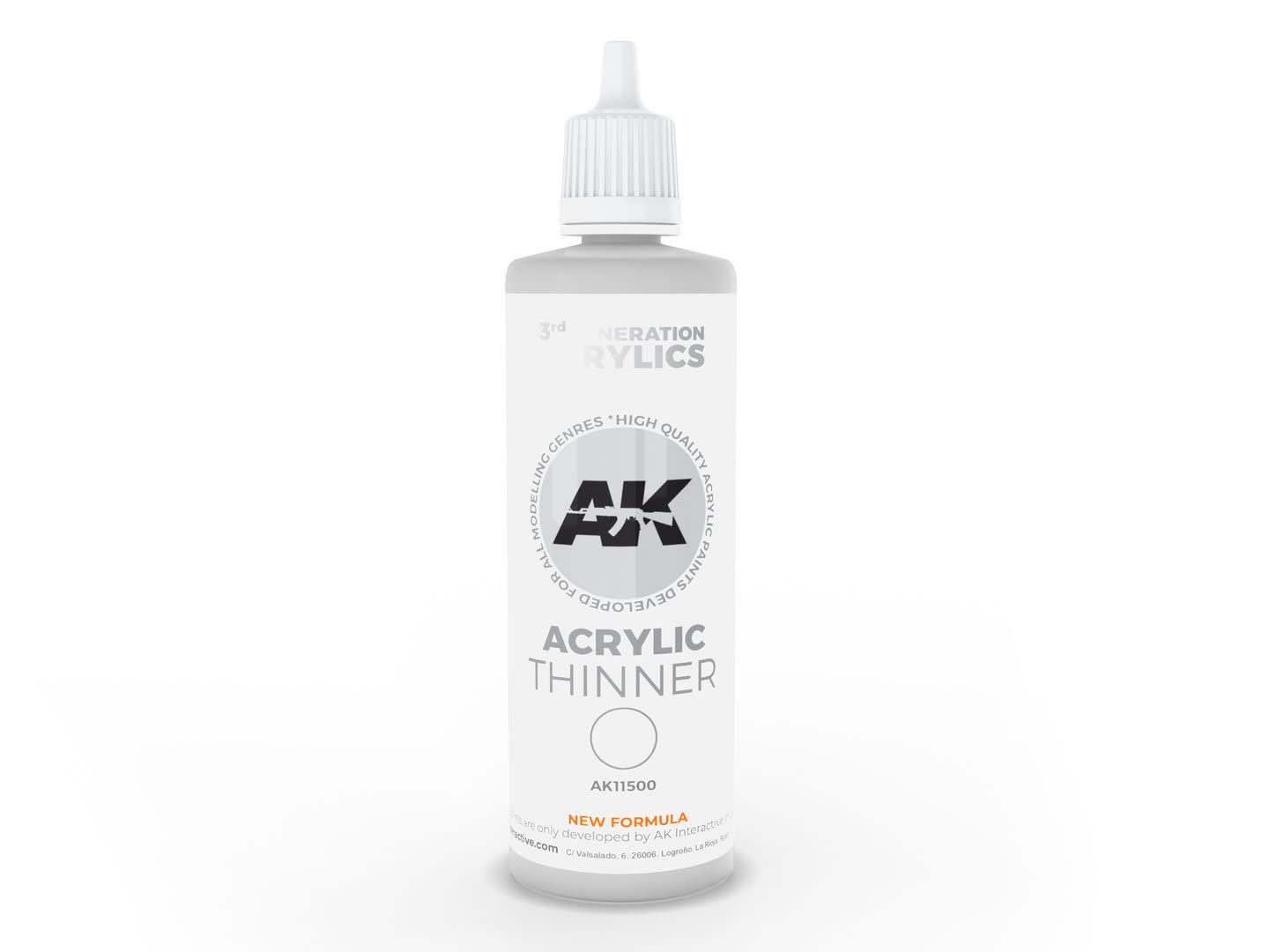 AK11500 | AK Interactive Ausiliari: ACRYLIC THINNER 100 ML 3rd Generation