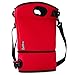 Wine Purse Tote + 2 Disposable Wine Baggies - Holds Up to 4 Bottles- Wine to Go Made Easy!- Neoprene BYOB Insulated Beverage Carrier with Spout -Wine Lover's Gift for Mom, Women, Friends or Her